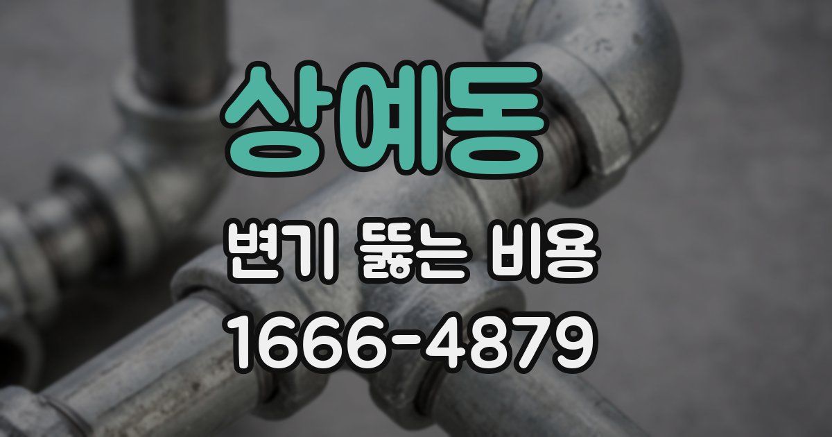상예동 변기 뚫는 비용