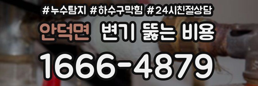 안덕면 변기 뚫는 비용