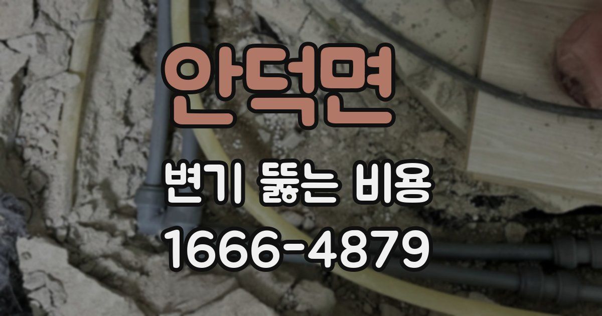 안덕면 변기 뚫는 비용