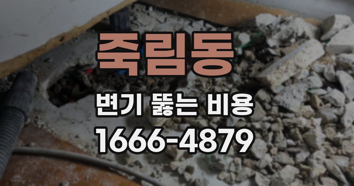 죽림동 변기 뚫는 비용