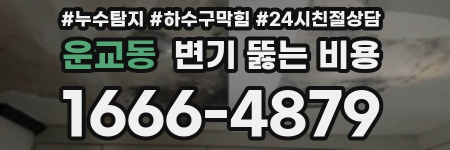 운교동 변기 뚫는 비용