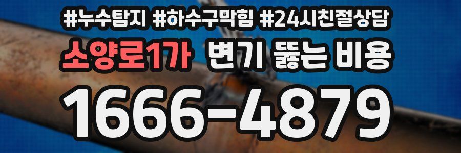 소양로1가 변기 뚫는 비용