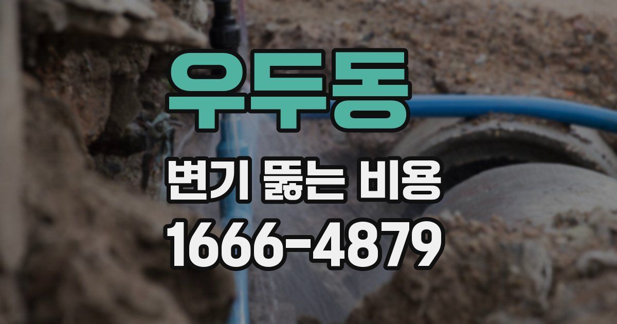 우두동 변기 뚫는 비용