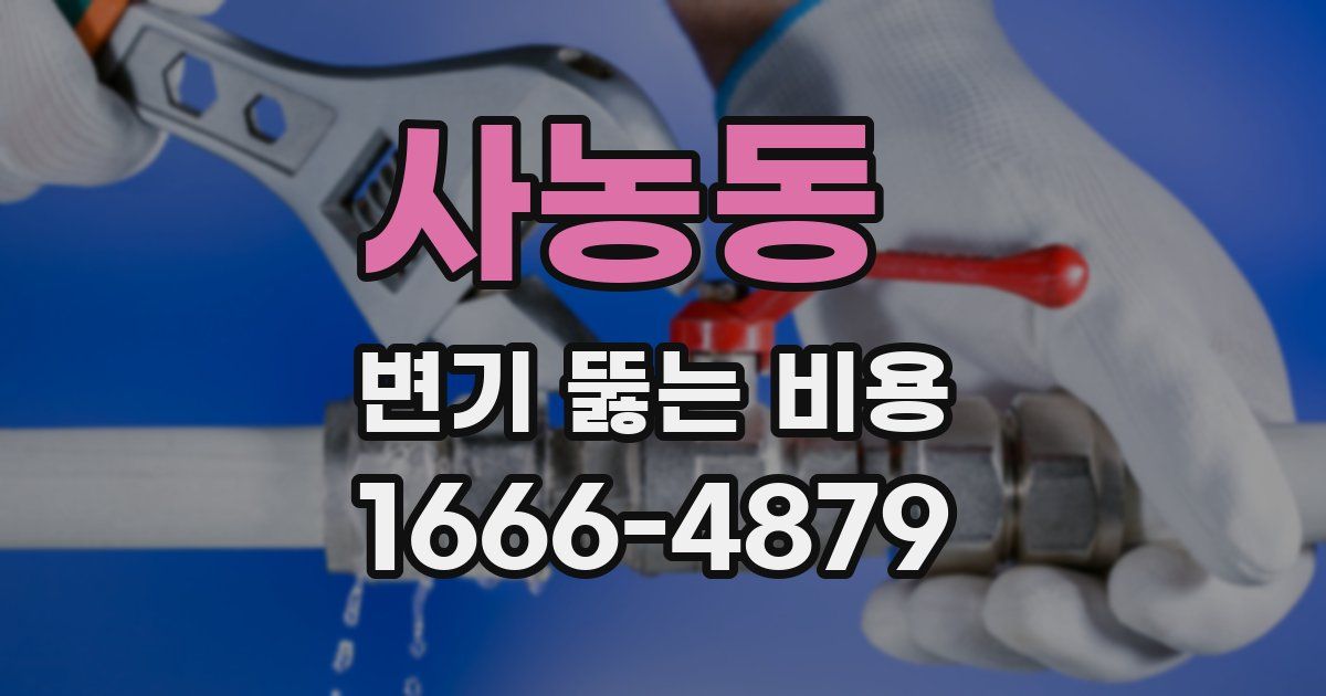 사농동 변기 뚫는 비용