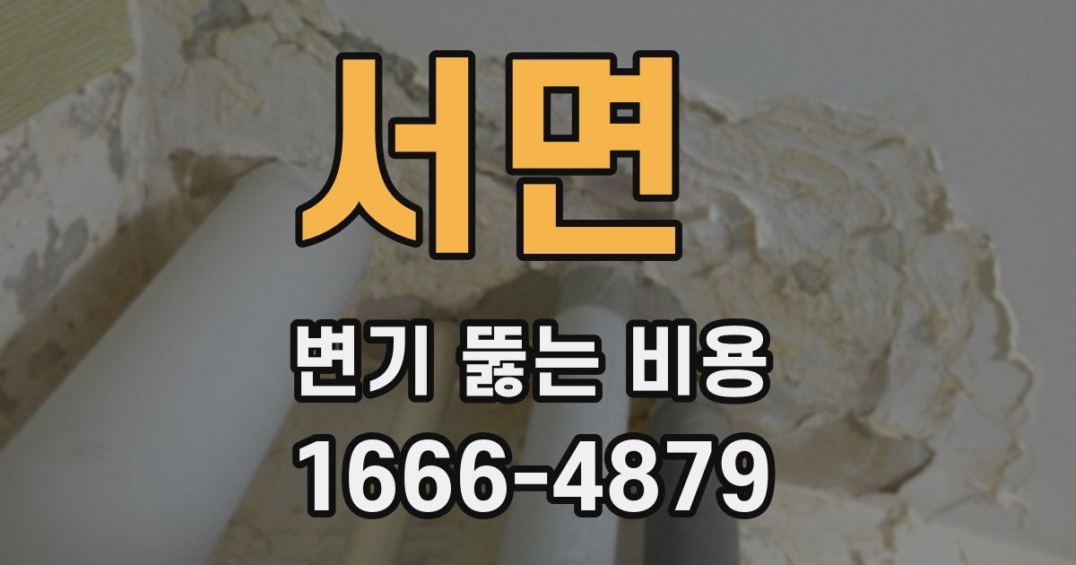 서면 변기 뚫는 비용