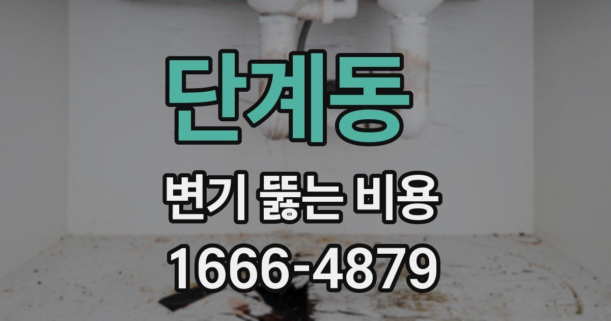 단계동 변기 뚫는 비용
