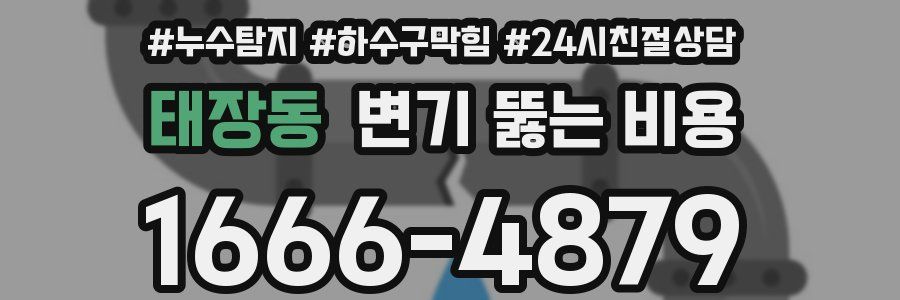 태장동 변기 뚫는 비용
