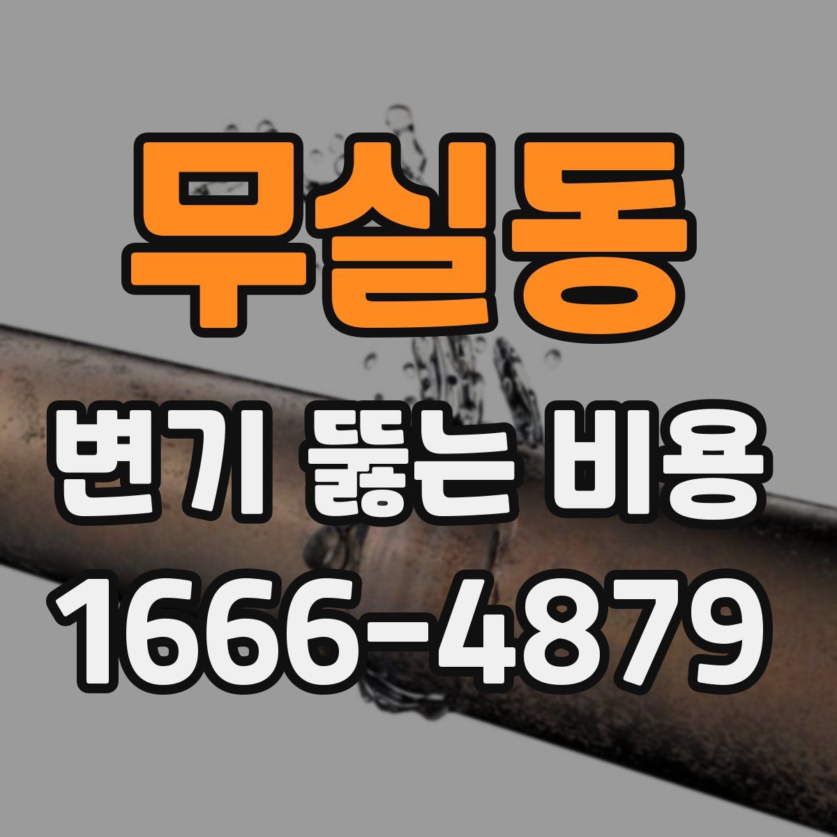 무실동 변기 뚫는 비용