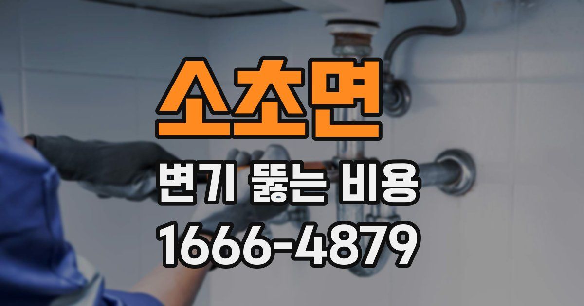 소초면 변기 뚫는 비용
