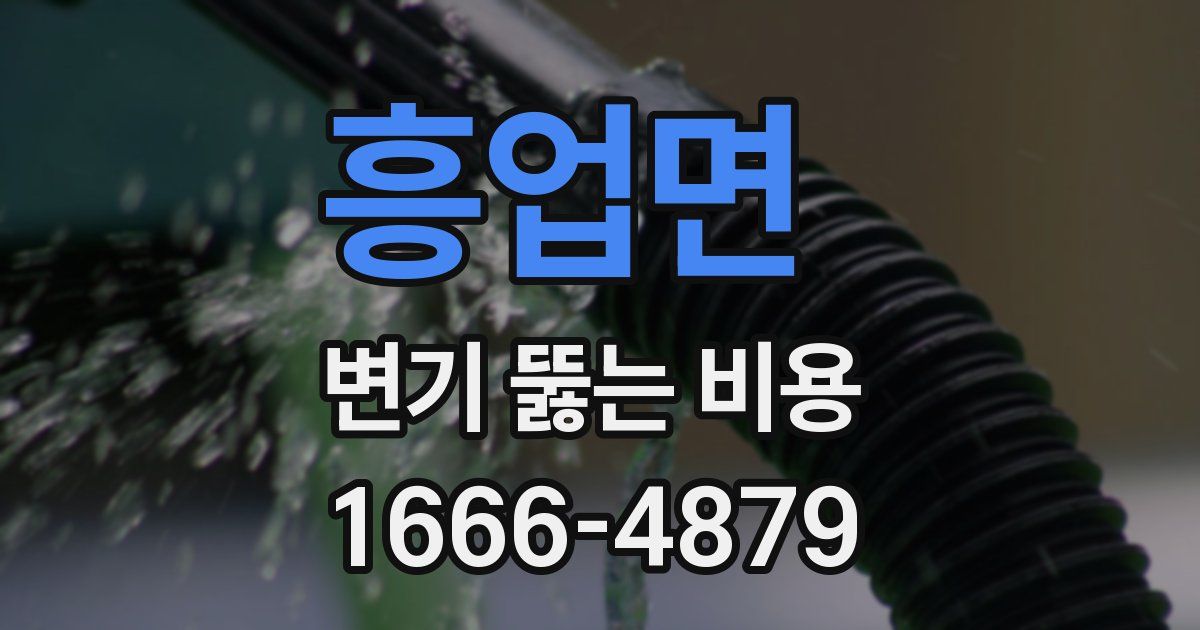 흥업면 변기 뚫는 비용