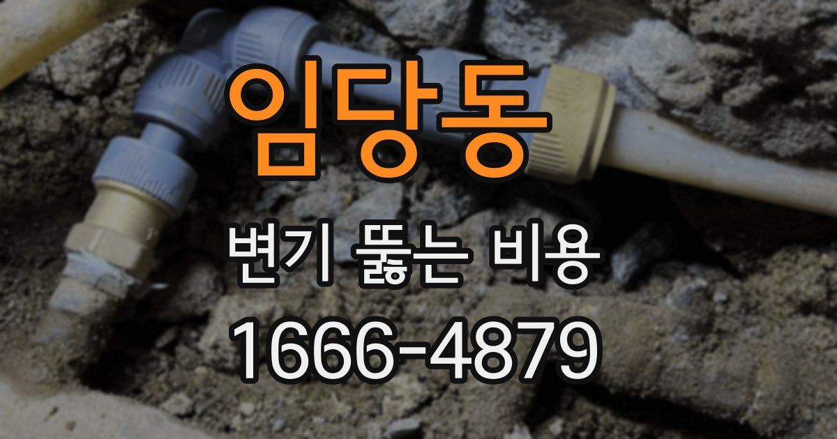 임당동 변기 뚫는 비용