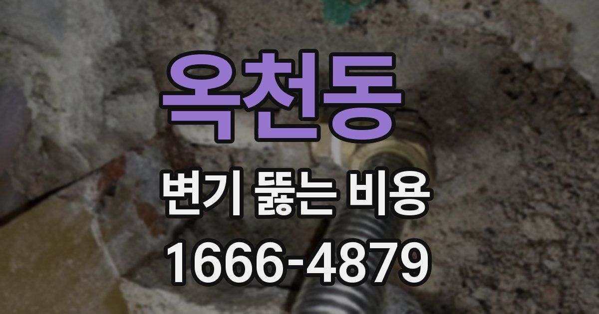 옥천동 변기 뚫는 비용