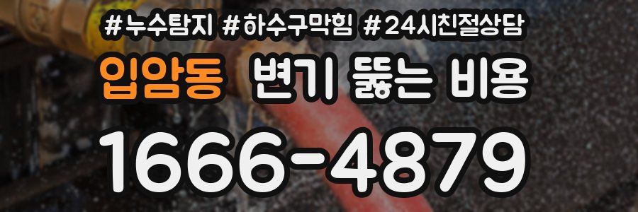 입암동 변기 뚫는 비용