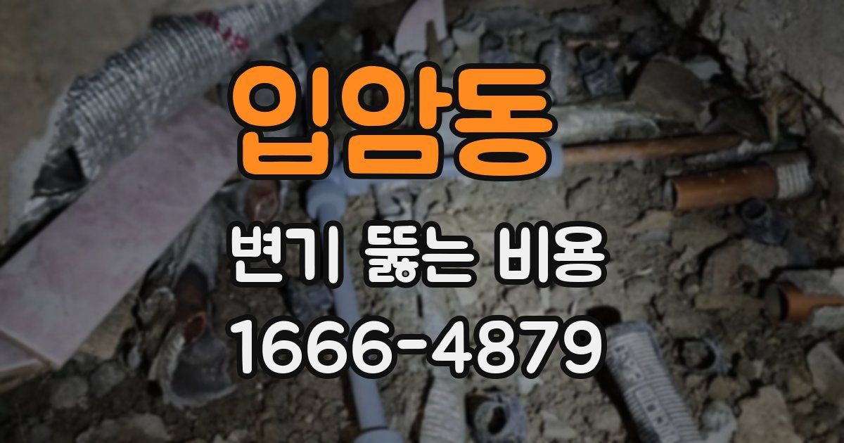 입암동 변기 뚫는 비용