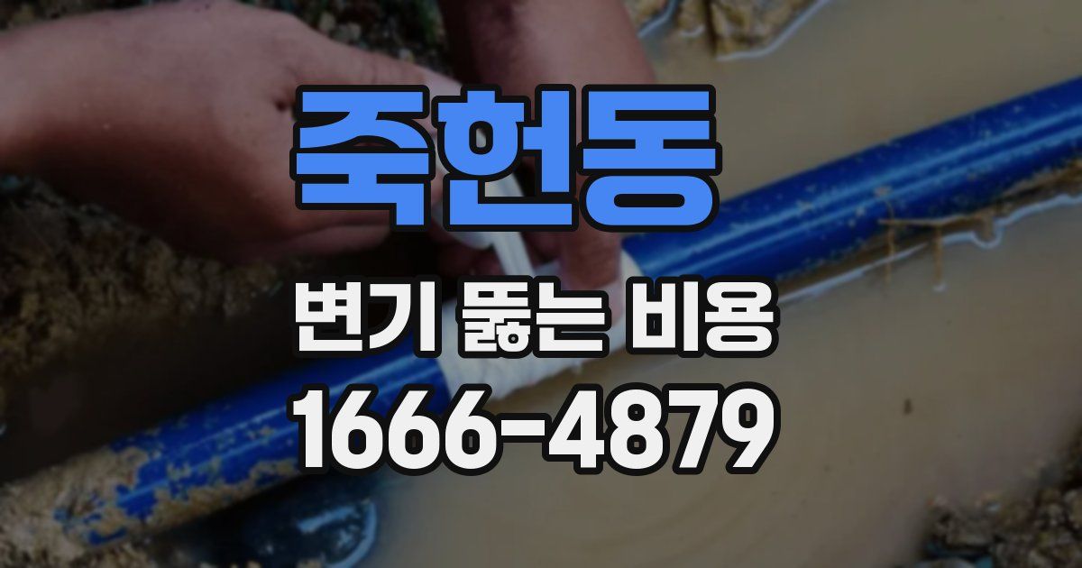 죽헌동 변기 뚫는 비용