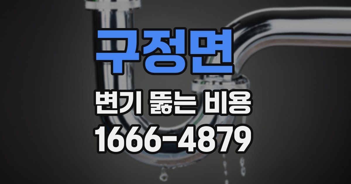 구정면 변기 뚫는 비용