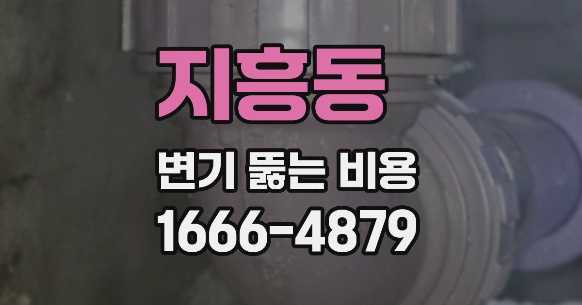 지흥동 변기 뚫는 비용
