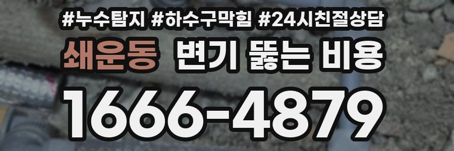 쇄운동 변기 뚫는 비용