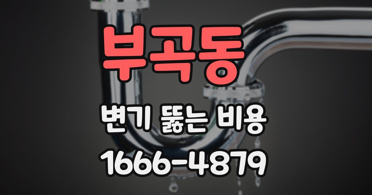 부곡동 변기 뚫는 비용