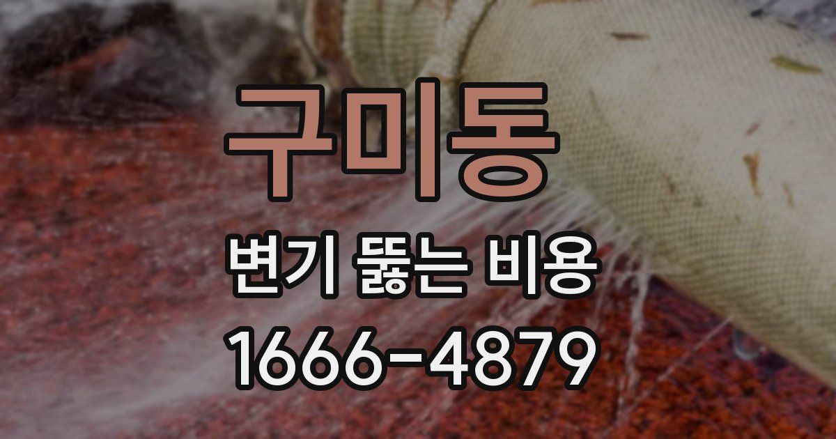 구미동 변기 뚫는 비용