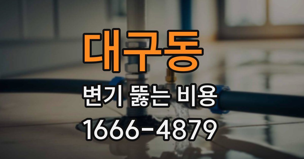 대구동 변기 뚫는 비용
