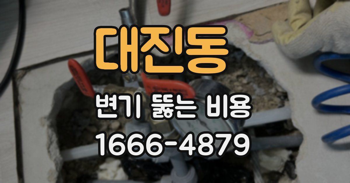 대진동 변기 뚫는 비용