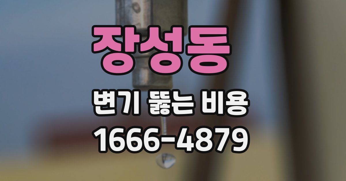 장성동 변기 뚫는 비용