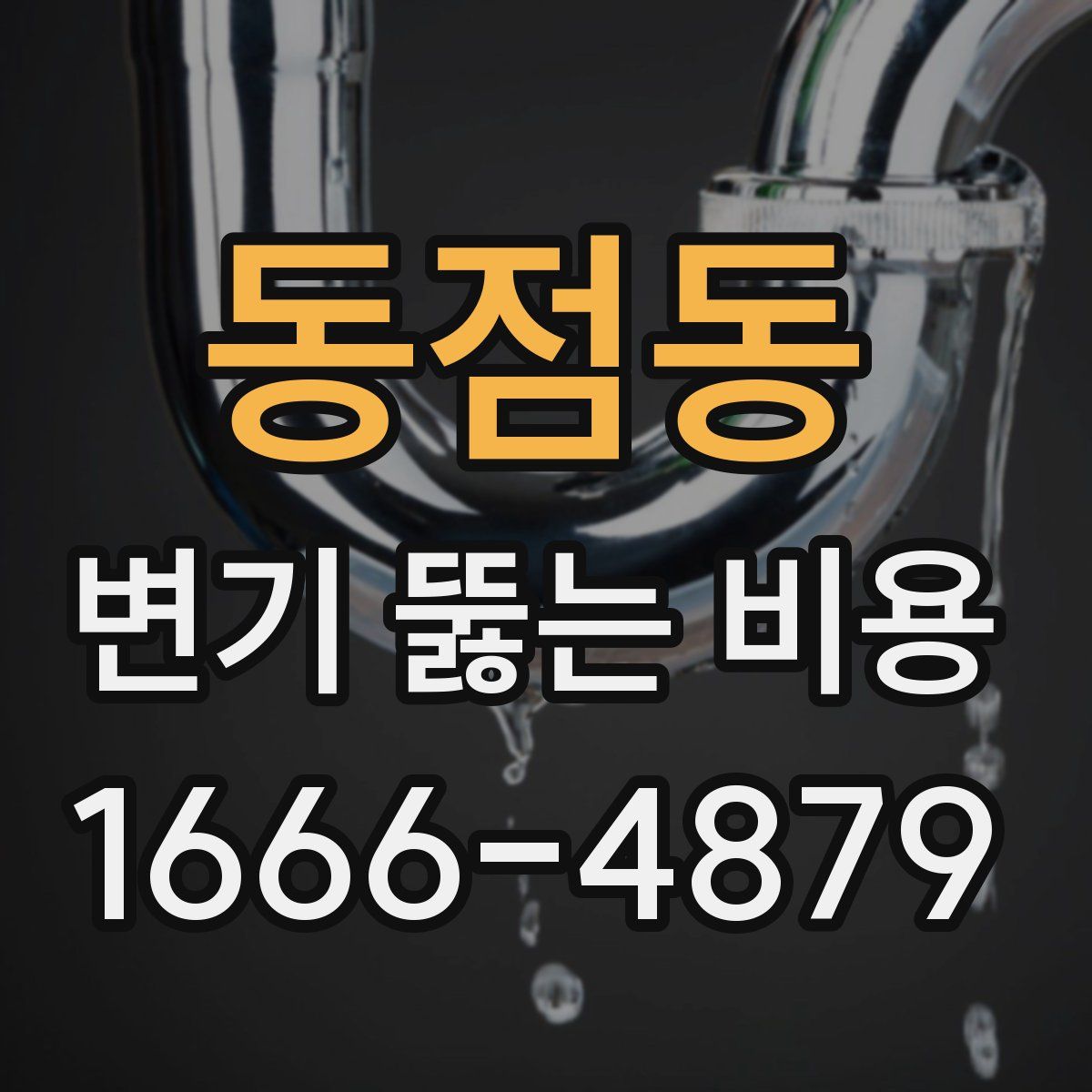 동점동 변기 뚫는 비용