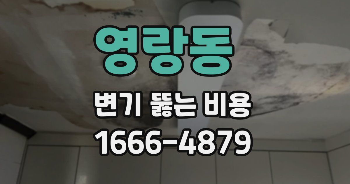 영랑동 변기 뚫는 비용