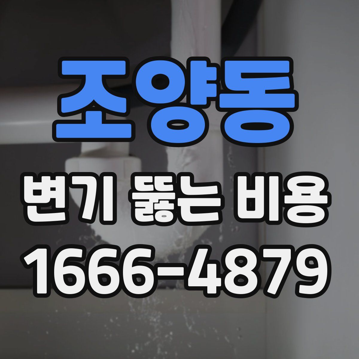 조양동 변기 뚫는 비용