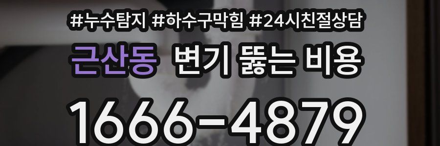 근산동 변기 뚫는 비용