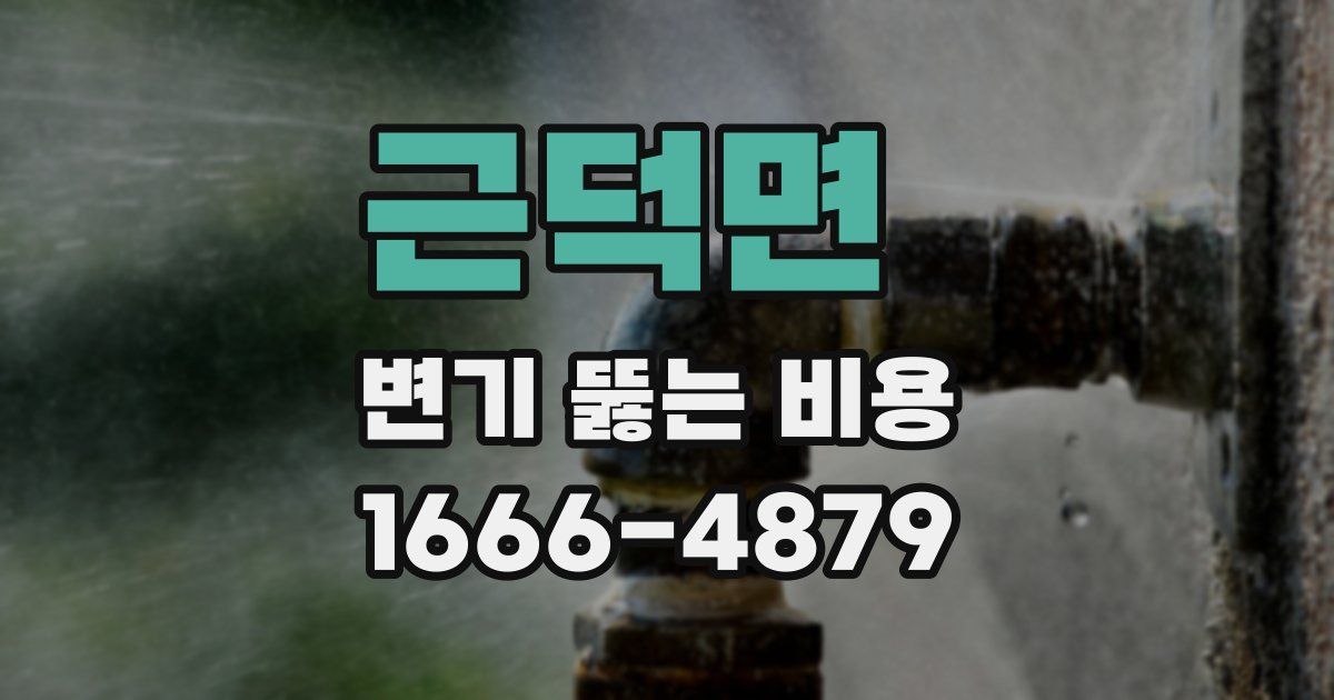 근덕면 변기 뚫는 비용