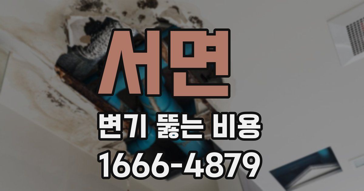 서면 변기 뚫는 비용