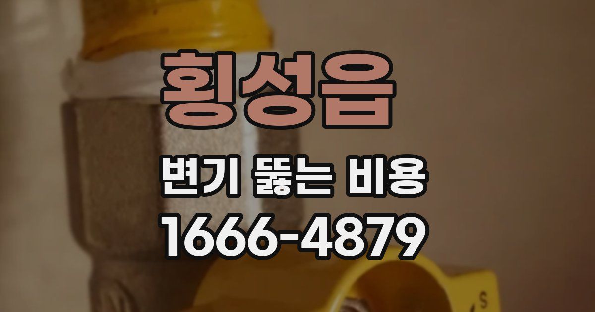 횡성읍 변기 뚫는 비용