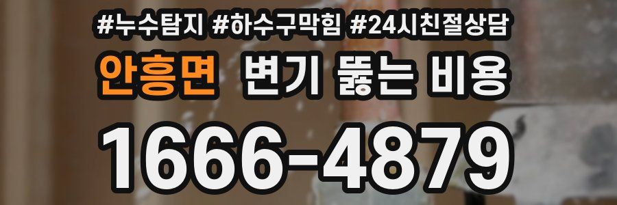 안흥면 변기 뚫는 비용