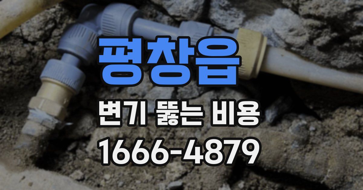 평창읍 변기 뚫는 비용