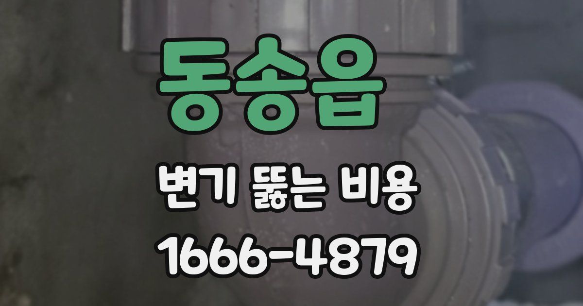 동송읍 변기 뚫는 비용