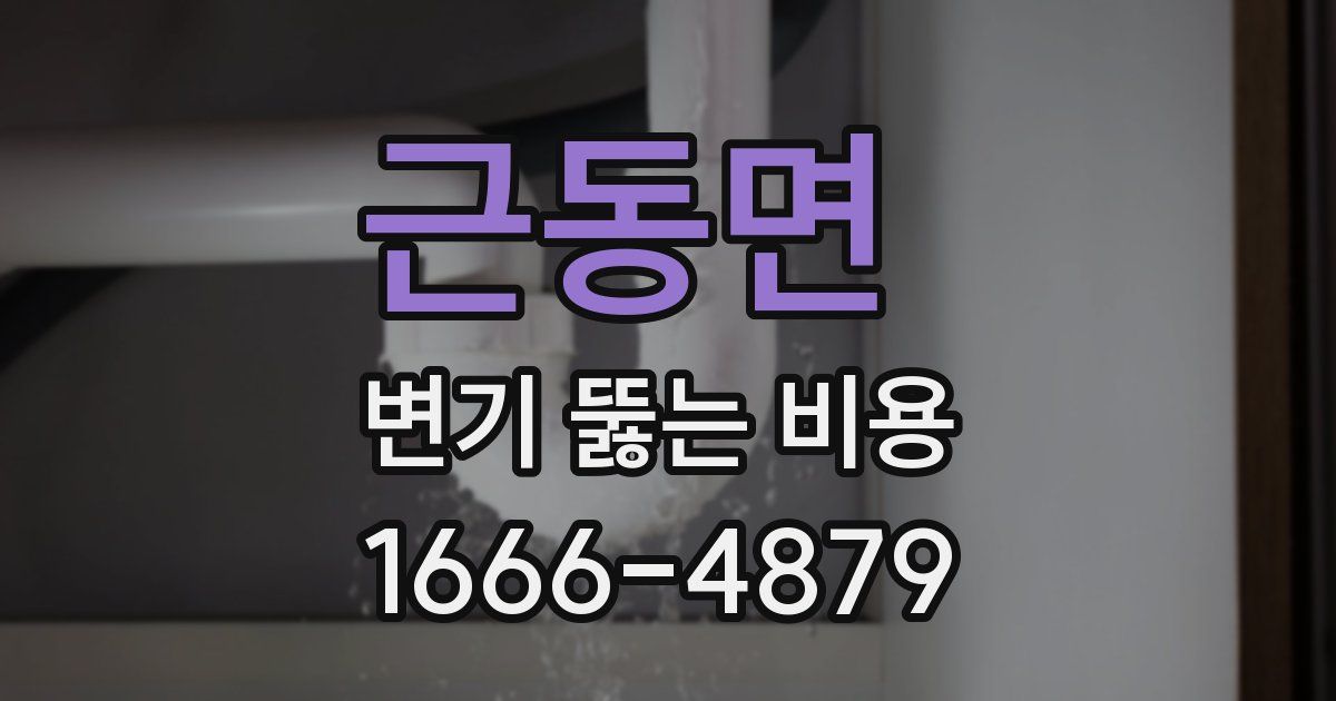 근동면 변기 뚫는 비용