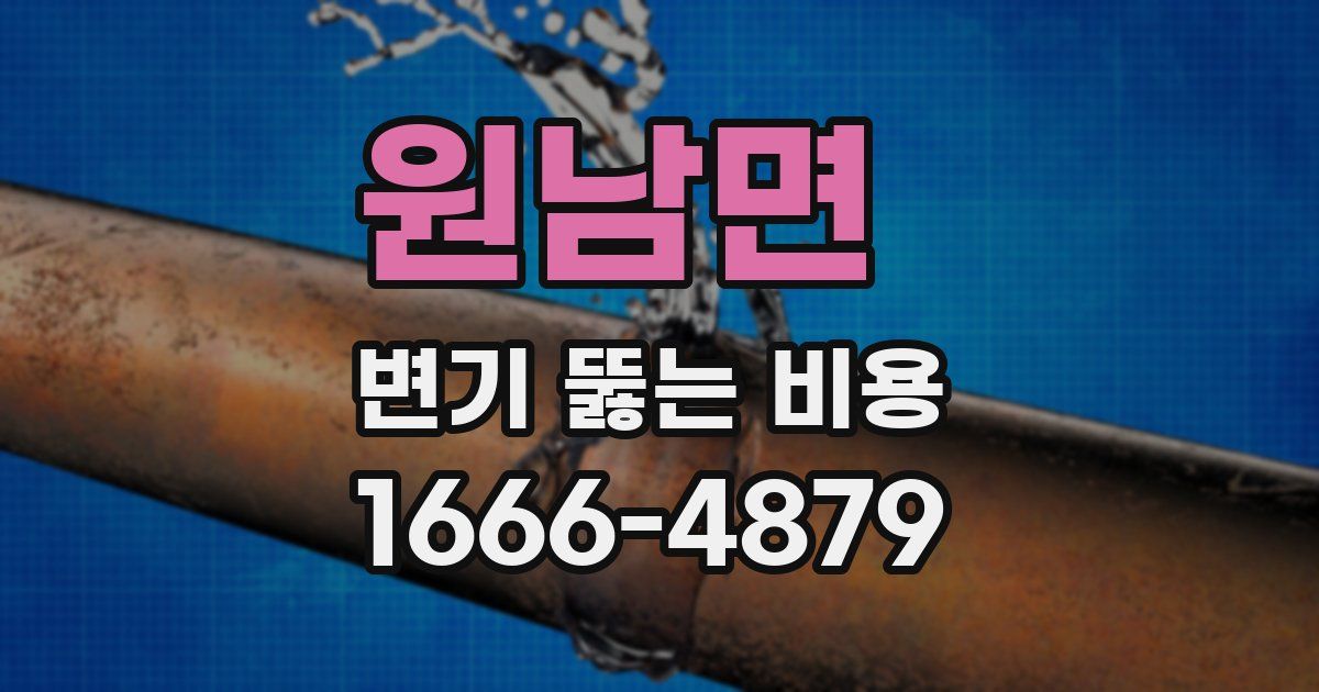 원남면 변기 뚫는 비용
