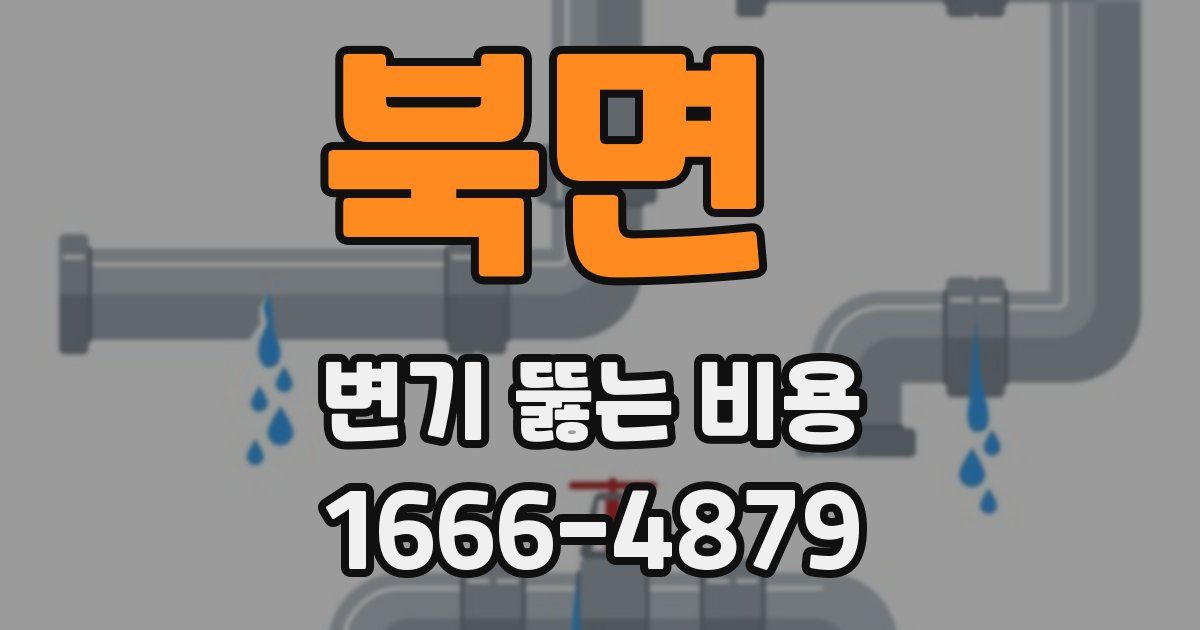 북면 변기 뚫는 비용