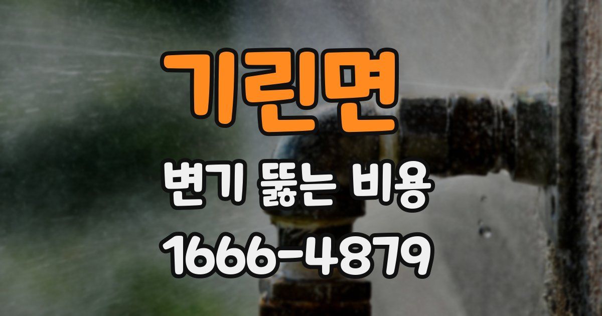 기린면 변기 뚫는 비용