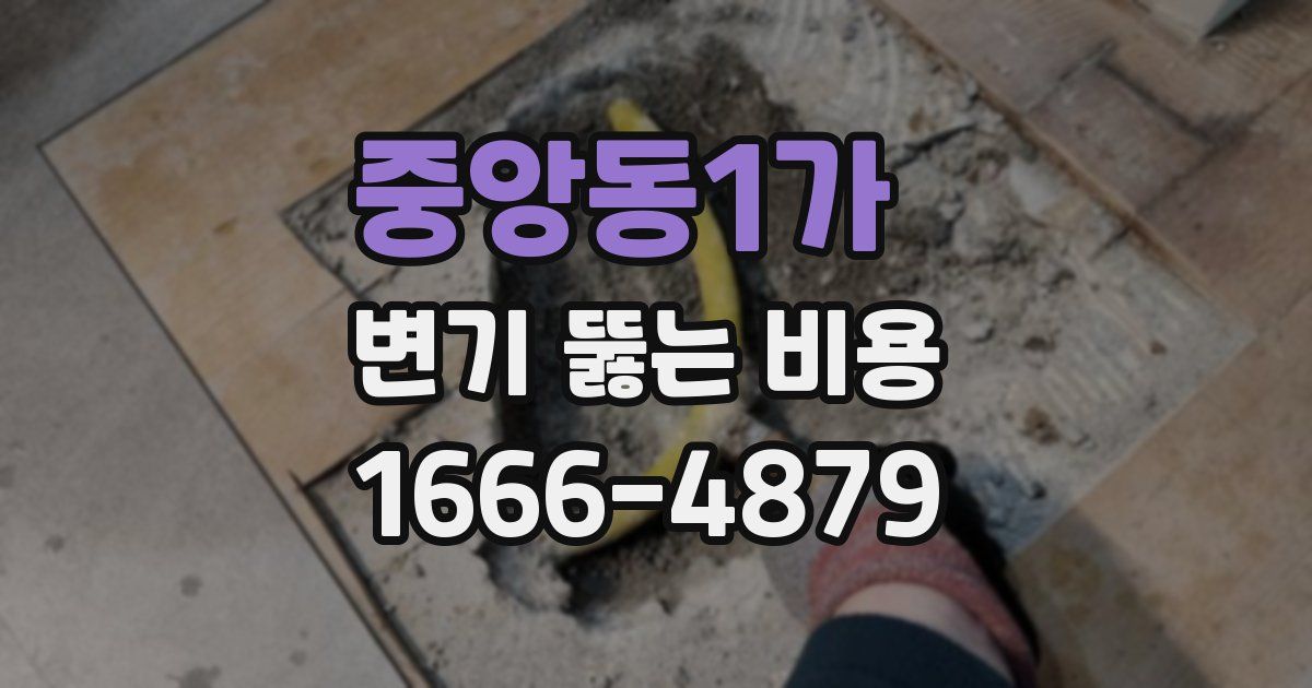 중앙동1가 변기 뚫는 비용