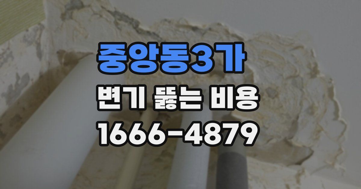 중앙동3가 변기 뚫는 비용