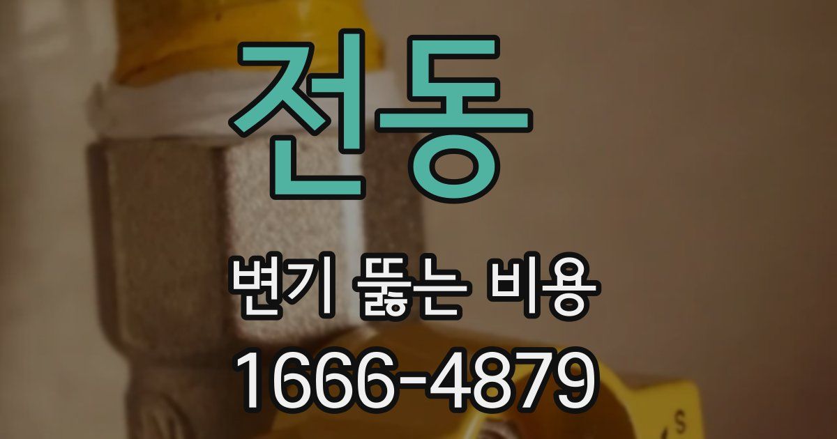 전동 변기 뚫는 비용