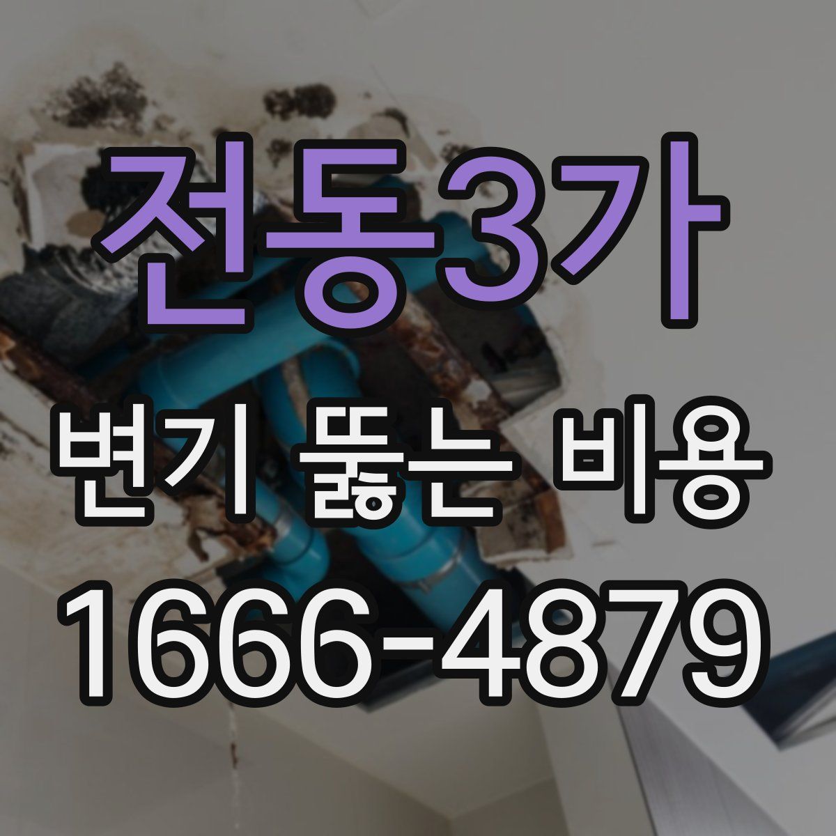 전동3가 변기 뚫는 비용