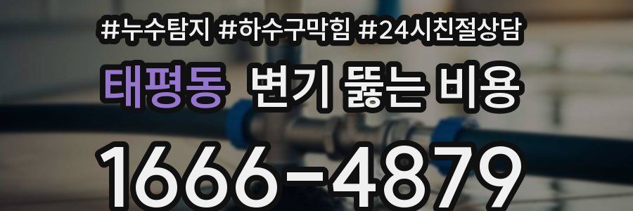 태평동 변기 뚫는 비용