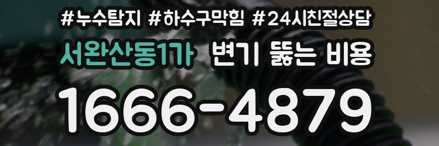 서완산동1가 변기 뚫는 비용