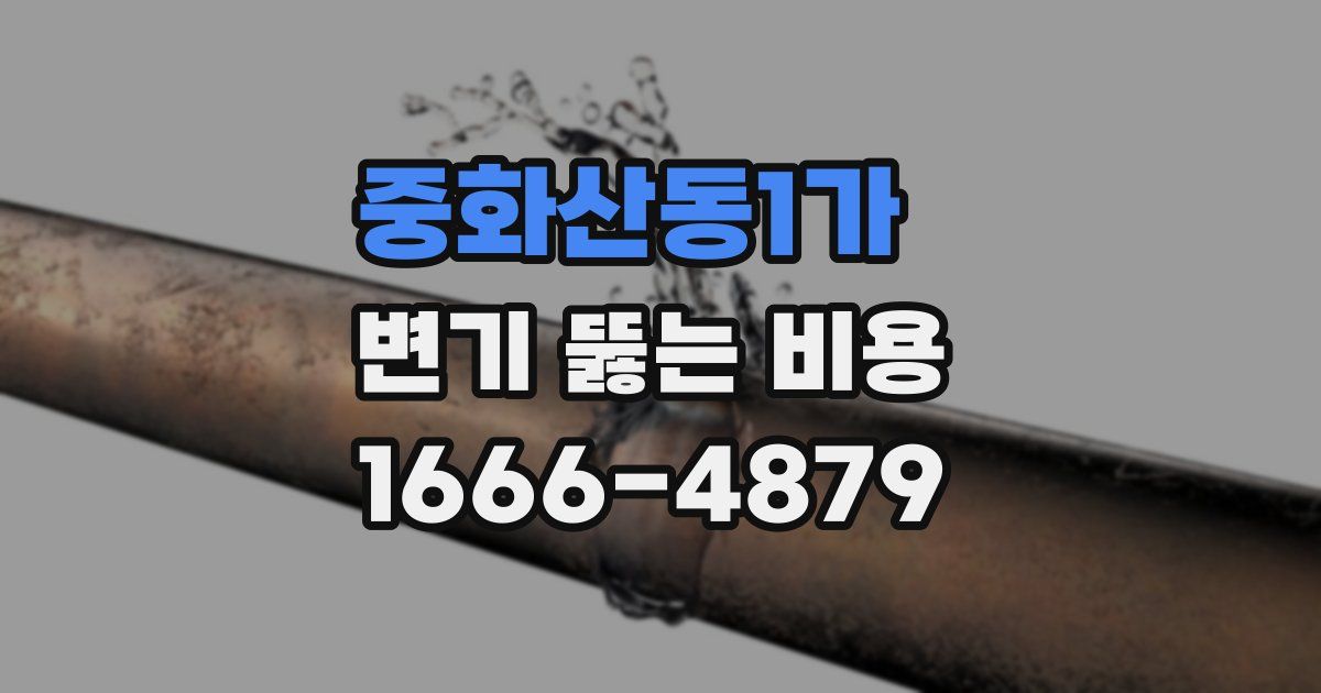 중화산동1가 변기 뚫는 비용