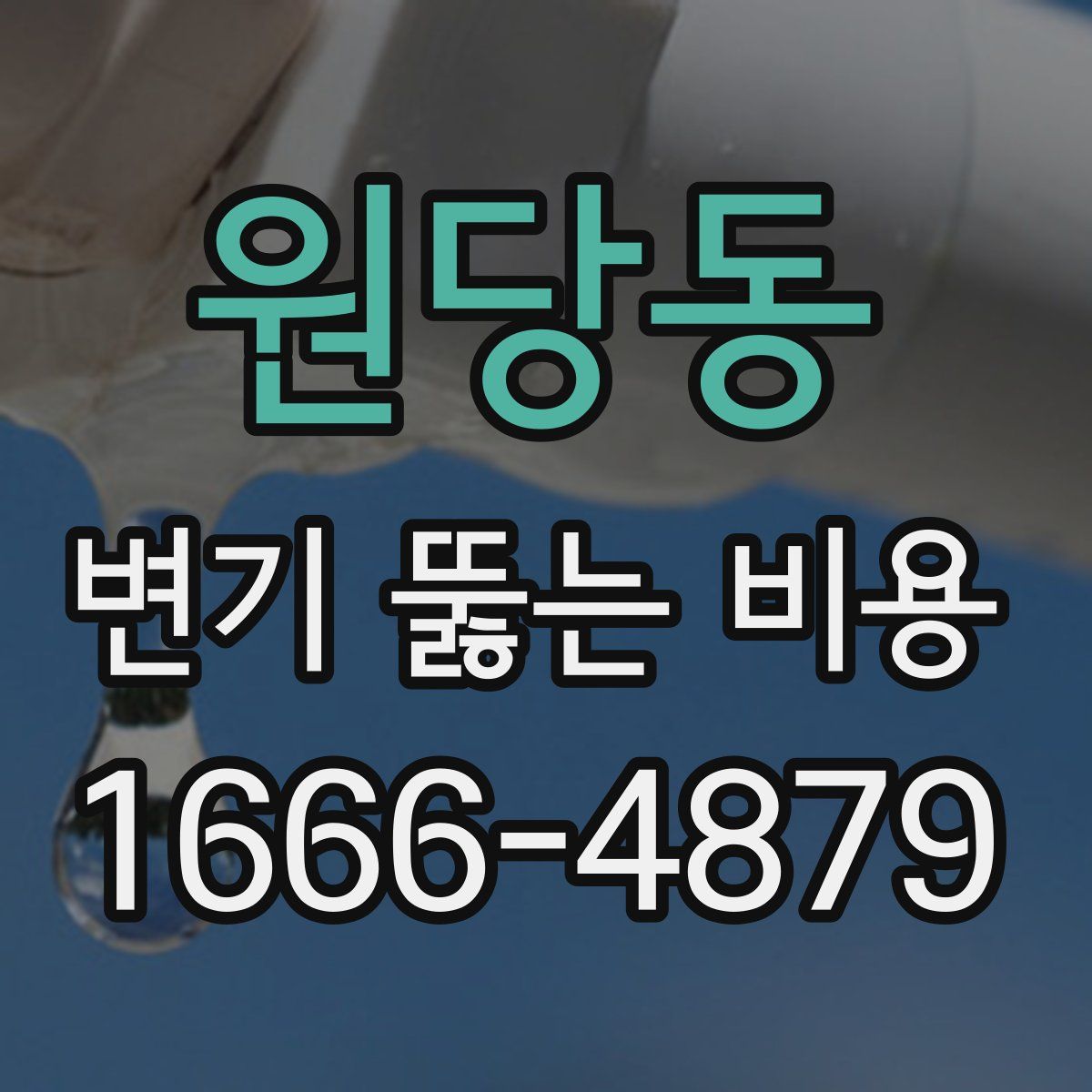 원당동 변기 뚫는 비용