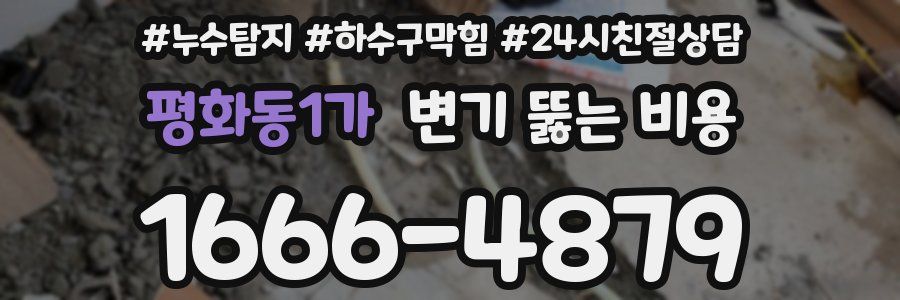 평화동1가 변기 뚫는 비용
